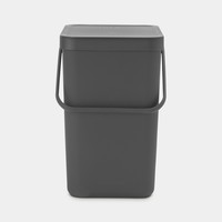 Комплект Brabantia Ведро мусорное Brabantia Sort Go 25 л Серое + Набор мусорных пакетов PerfectFit R 36 л 30 шт 